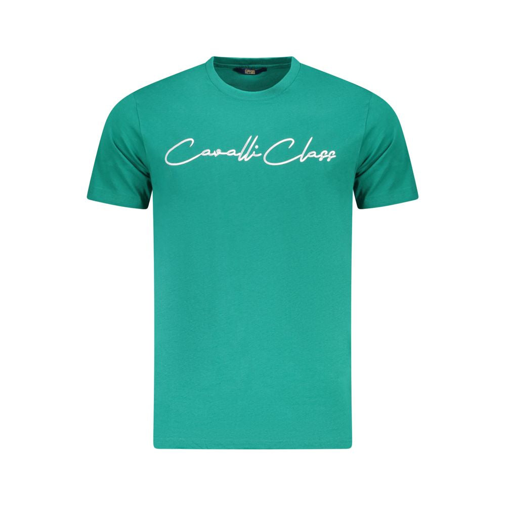 Cavalli klasse grøn bomuld herre T-shirt