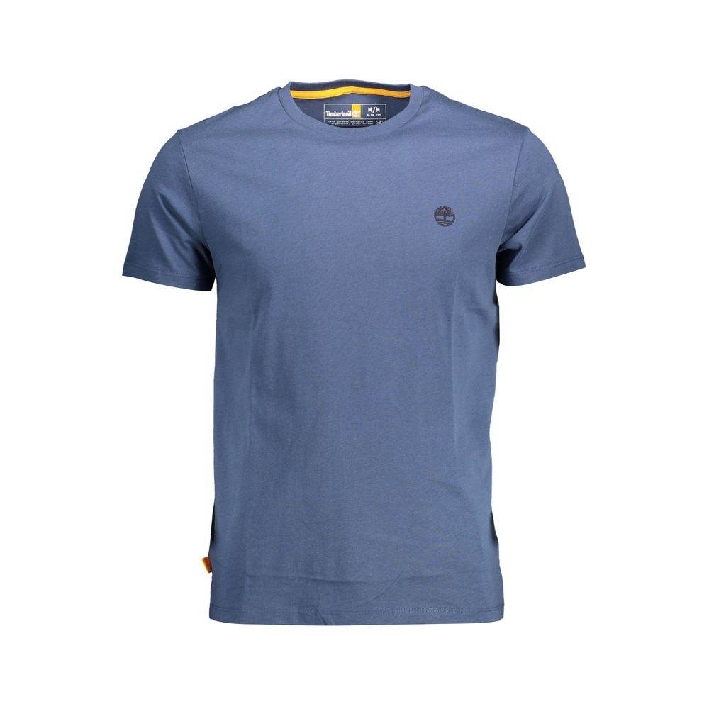 Timberland Blue Organic Cotton Men T-Shirt - Hilstor