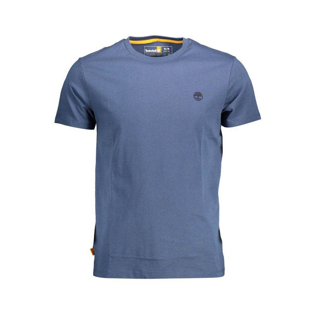 Timberland Blue Organic Cotton Men T-Shirt - Hilstor