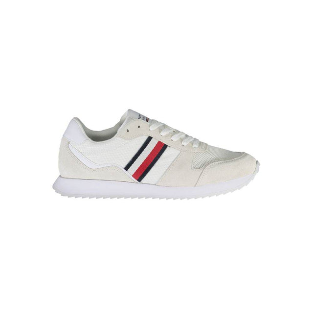 Tommy Hilfiger White Polyester Men Sneaker - Hilstor