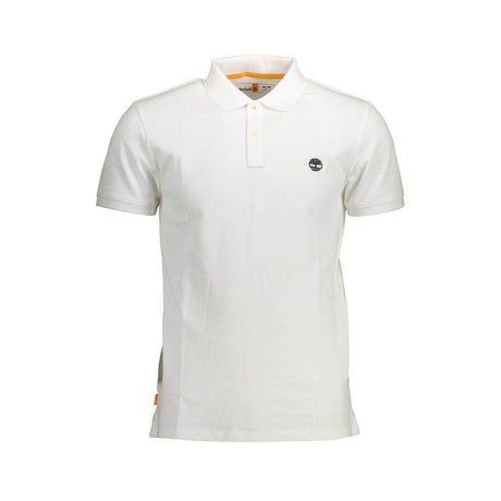 Timberland White Cotton Men Polo Shirt - Hilstor