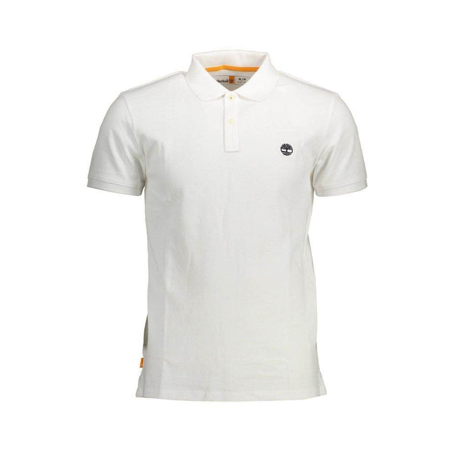 Timberland White Cotton Men Polo Shirt - Hilstor