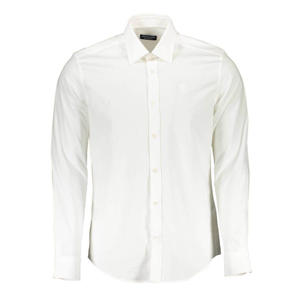 North Sails White Cotton Men Shirt - Hilstor