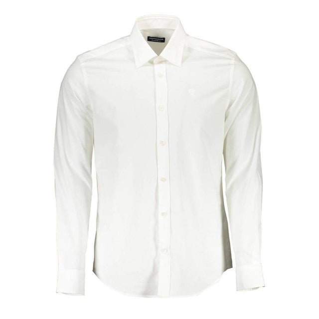 North Sails White Cotton Men Shirt - Hilstor