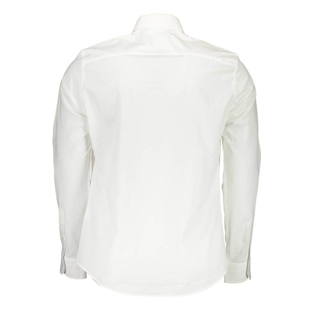 North Sails White Cotton Men Shirt - Hilstor
