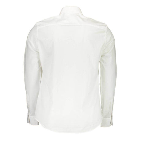 North Sails White Cotton Men Shirt - Hilstor