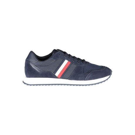 Tommy Hilfiger Blue Polyester Men Sneaker - Hilstor