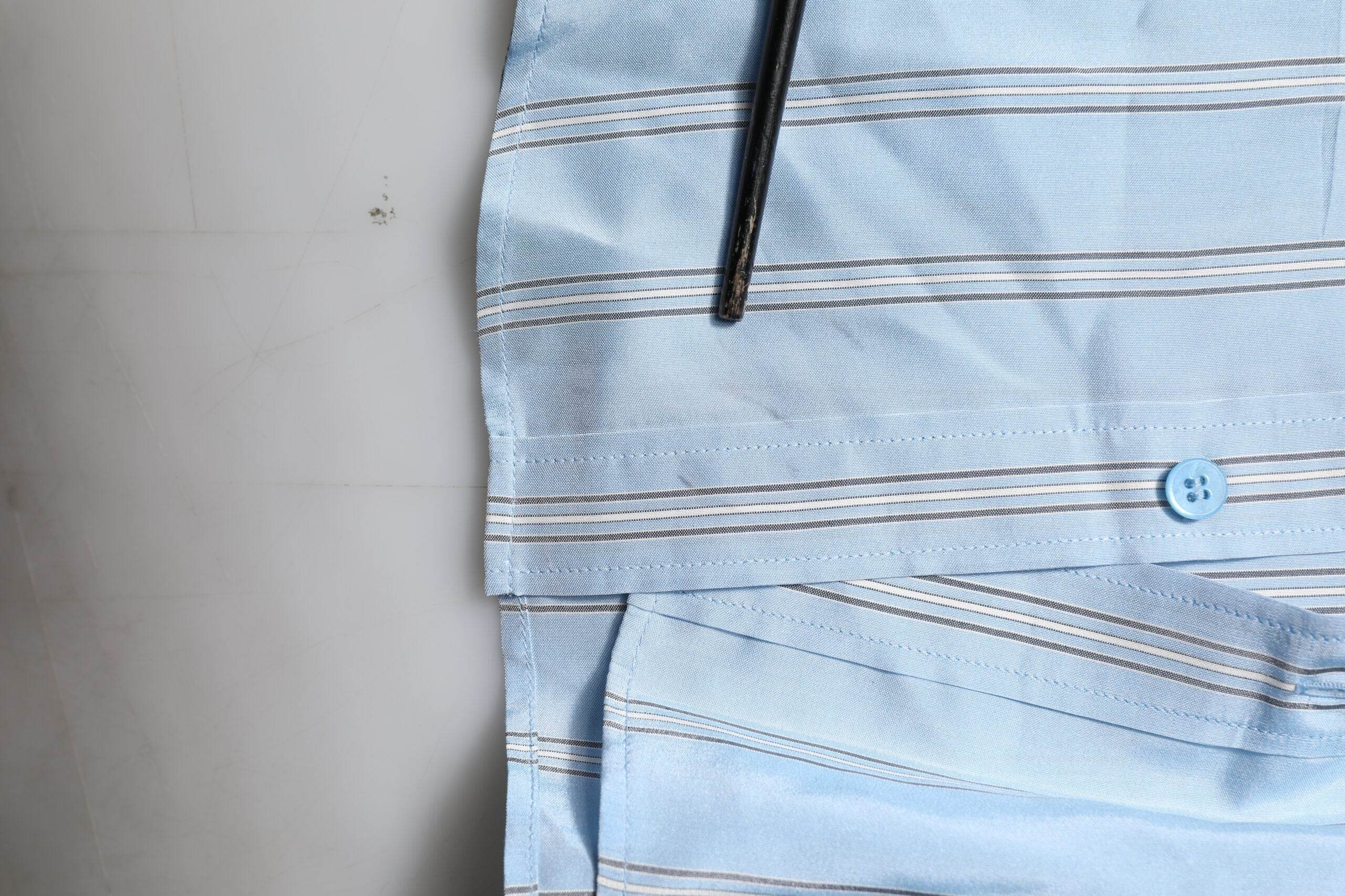 Dolce & Gabbana Blue Striped MARTINI Long Sleeve Dress Shirt - Hilstor