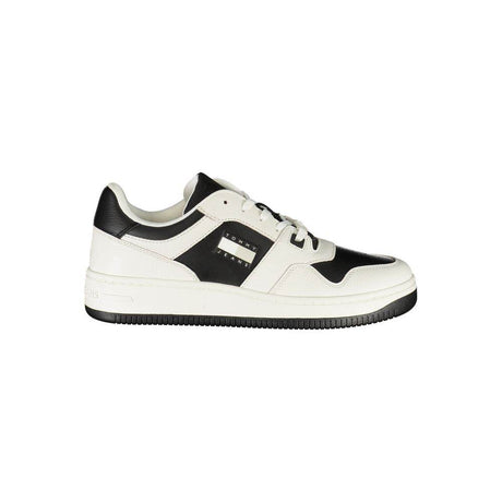 Tommy Hilfiger White Leather Mens Sneaker - Hilstor