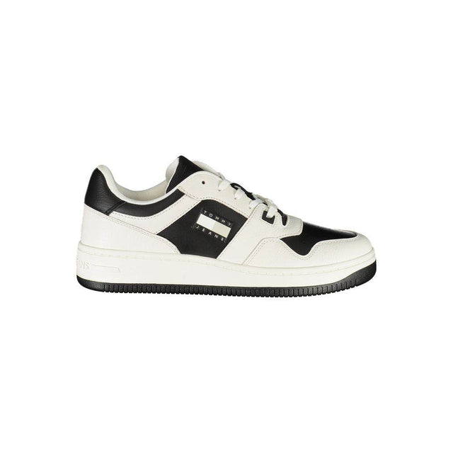 Tommy Hilfiger White Leather Mens Sneaker - Hilstor