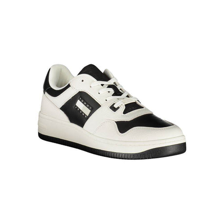 Tommy Hilfiger White Leather Mens Sneaker - Hilstor