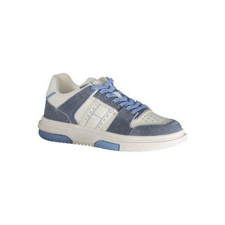 Tommy Hilfiger Light Blue Leather Women Sneaker - Hilstor
