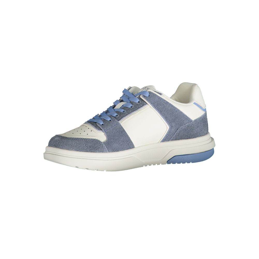 Tommy Hilfiger Light Blue Leather Women Sneaker - Hilstor