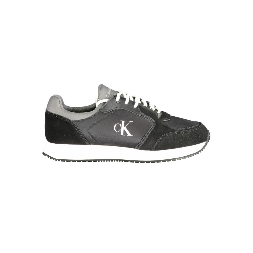 Calvin Klein sort læder herre sneaker