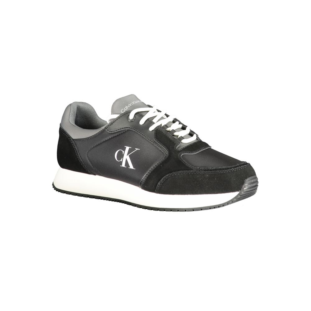 Calvin Klein sort læder herre sneaker