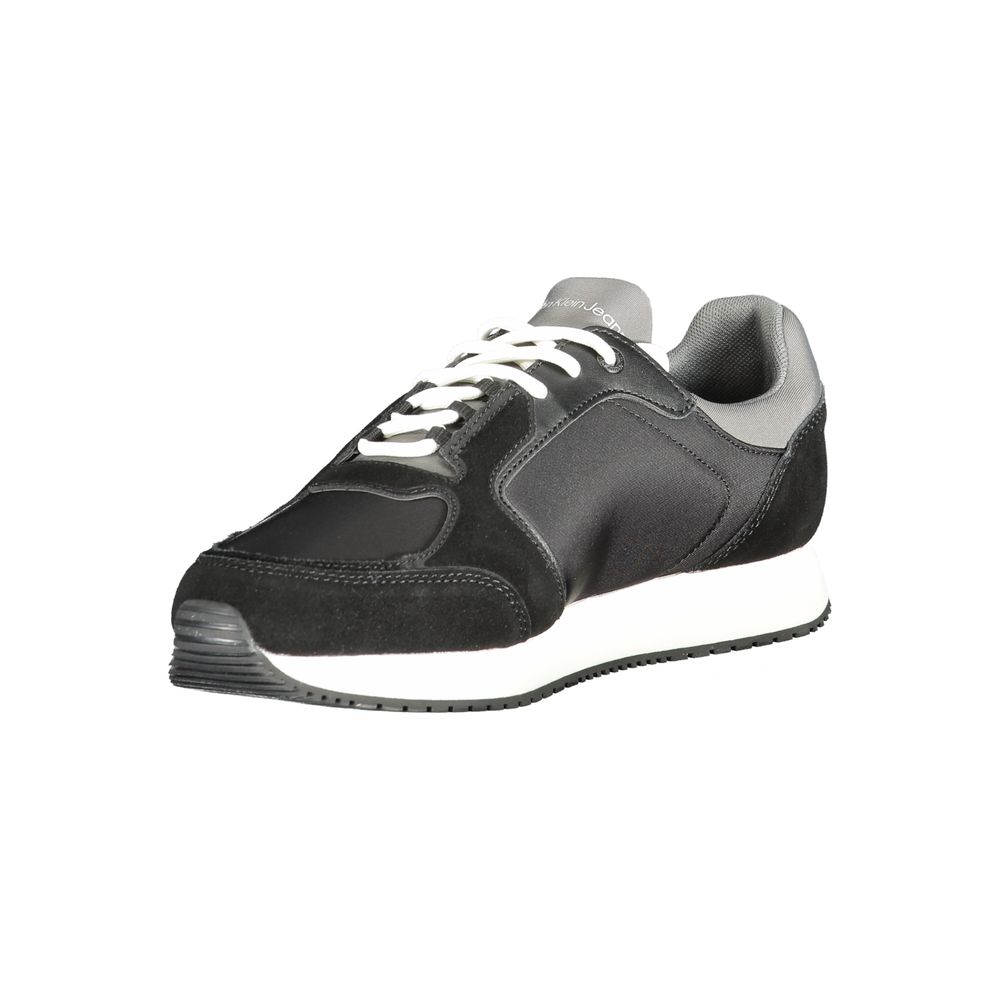 Calvin Klein sort læder herre sneaker
