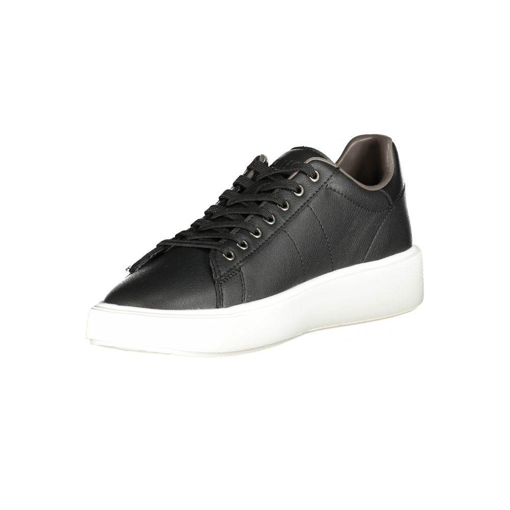 Blauer Black Leather Men Sneaker - Hilstor