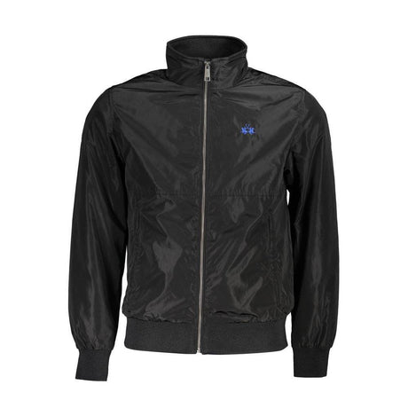 La Martina Black Polyester Men Jacket - Hilstor