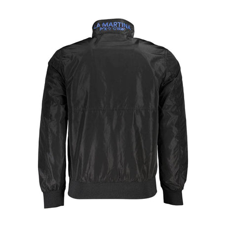 La Martina Black Polyester Men Jacket - Hilstor