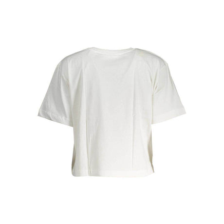 Desigual White Cotton Women T-Shirt - Hilstor