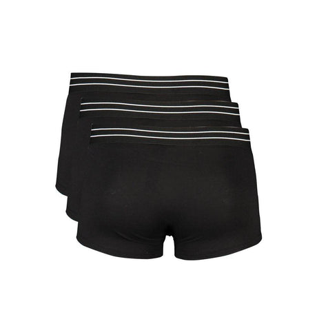 Cavalli Class Black Cotton Underwear - Hilstor