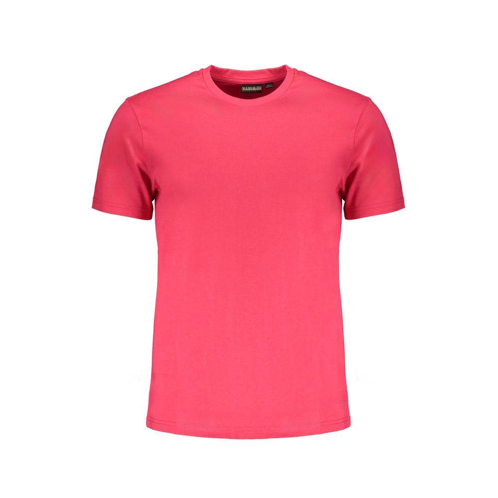Napapijri Pink Cotton T-Shirt - Hilstor