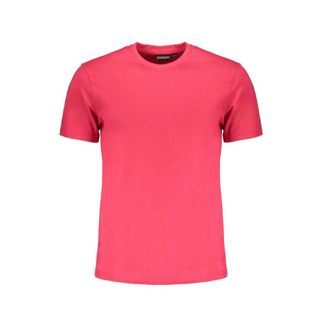 Napapijri Pink Cotton T-Shirt - Hilstor
