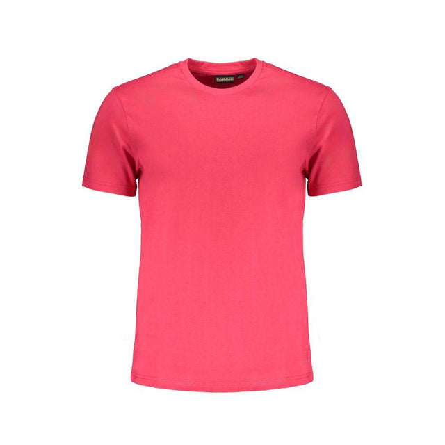 Napapijri Pink Cotton T-Shirt - Hilstor