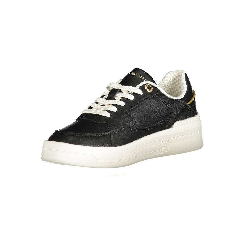 Tommy Hilfiger Black Polyethylene Women Sneaker - Hilstor