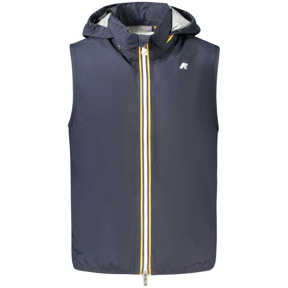 K-WAY Blue Polyester Men Sleeveless Jacket - Hilstor