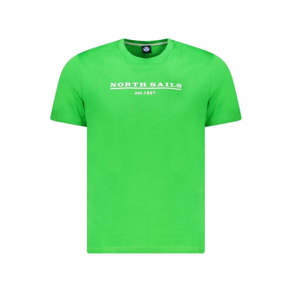 North Sails Grøn T-shirt til mænd i bomuld