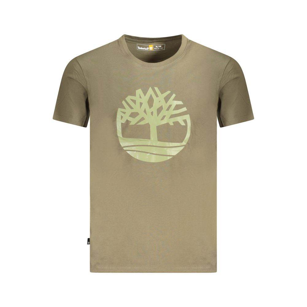 Timberland Green Cotton T-Shirt - Hilstor