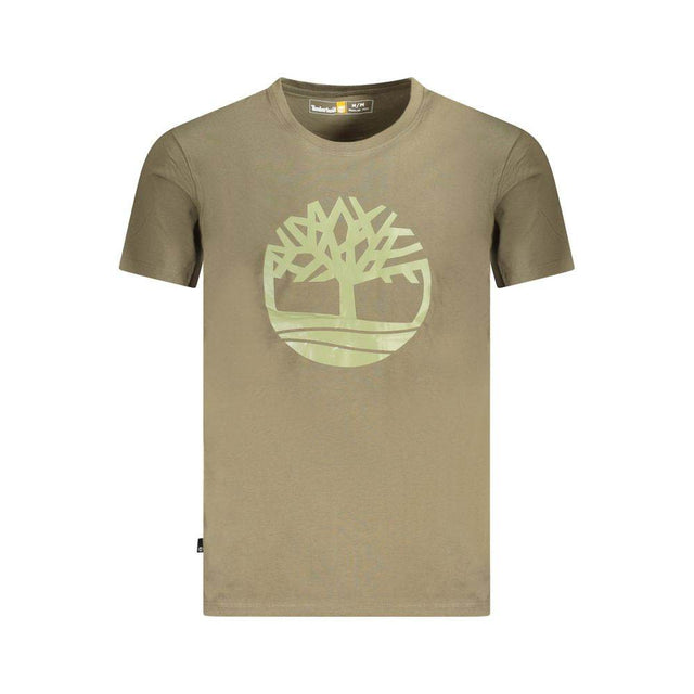 Timberland Green Cotton T-Shirt - Hilstor