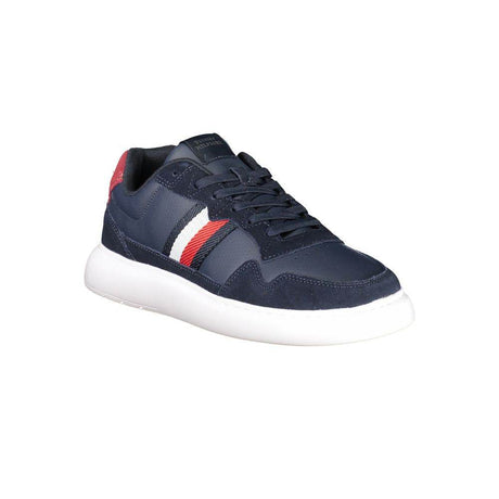Tommy Hilfiger Blue Leather Men Sneaker - Hilstor