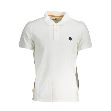 Timberland White Cotton Men Polo Shirt - Hilstor