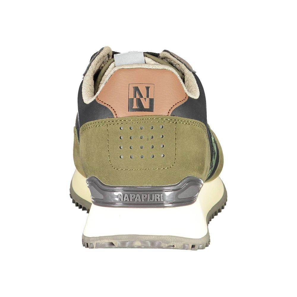 Napapijri Green Polyester Men Sneaker - Hilstor