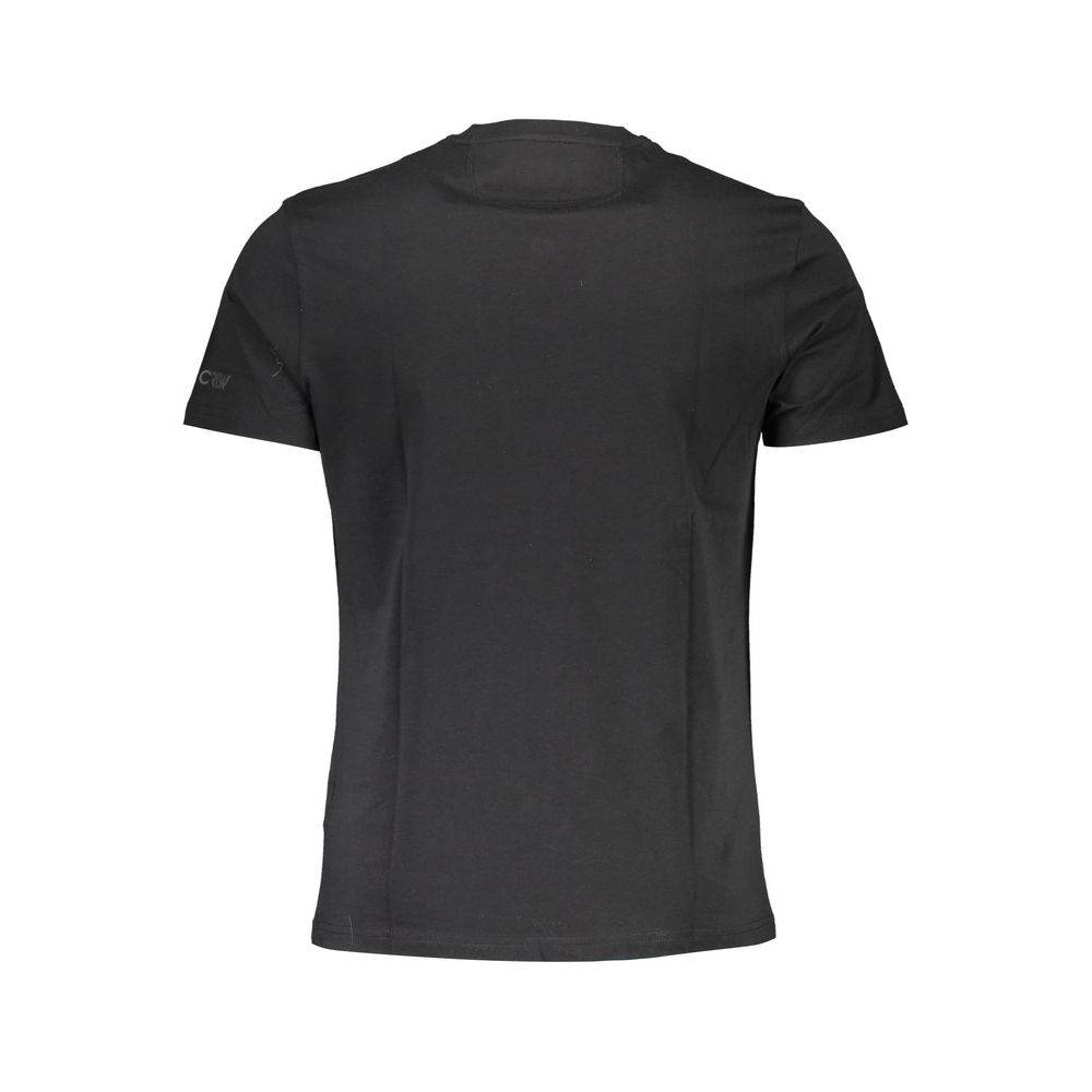 La Martina Black Cotton Men T-Shirt - Hilstor