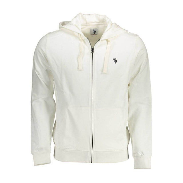 U.S. POLO ASSN. White Cotton Men Sweater - Hilstor