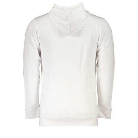 Cavalli Class White Cotton Men Sweatshirt with Hood - Hilstor