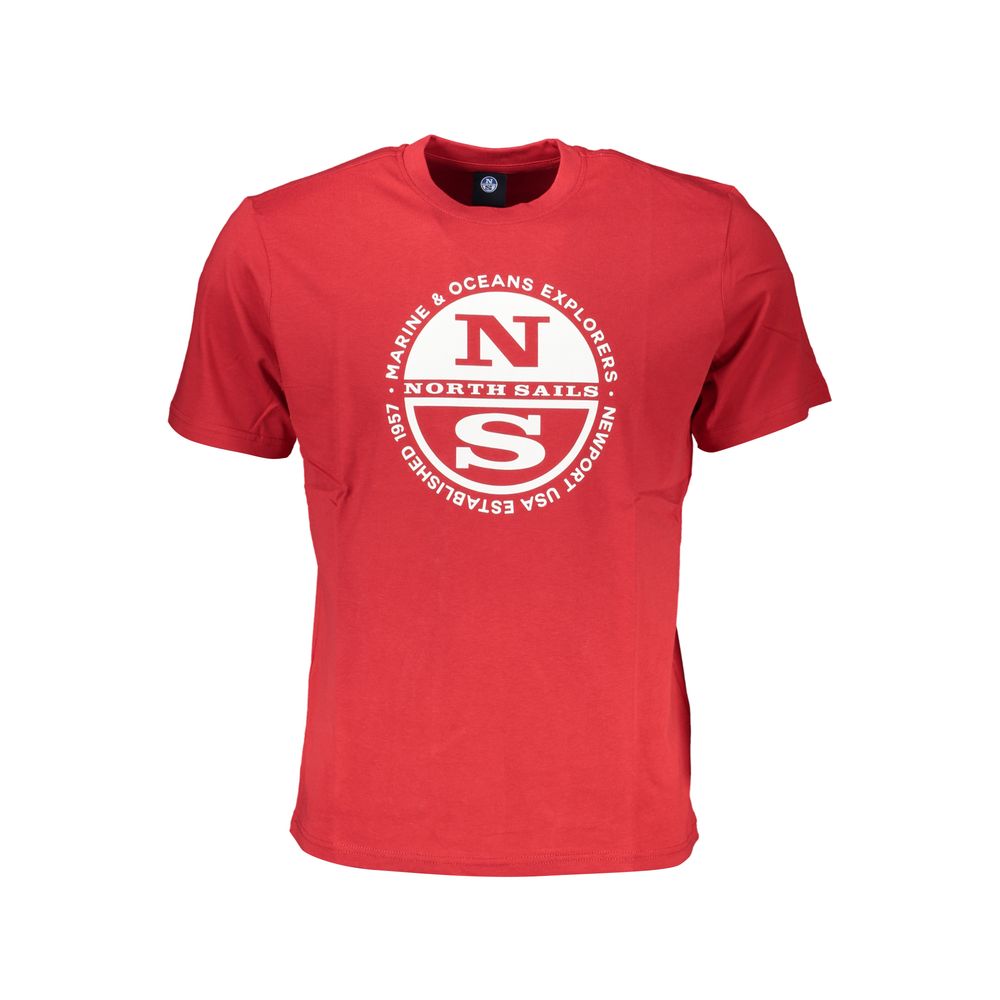 North Sails rød bomuld T-shirt