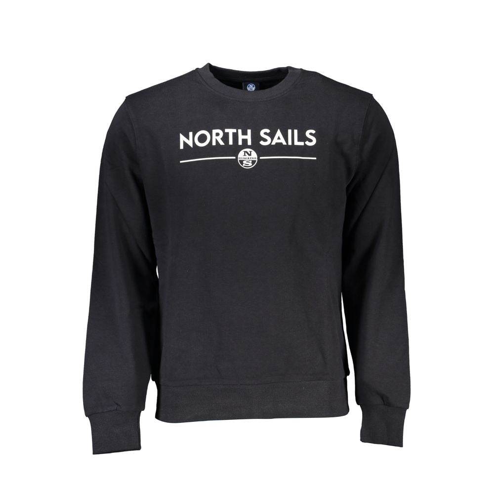 North Sails Black Cotton Men Sweater - Hilstor