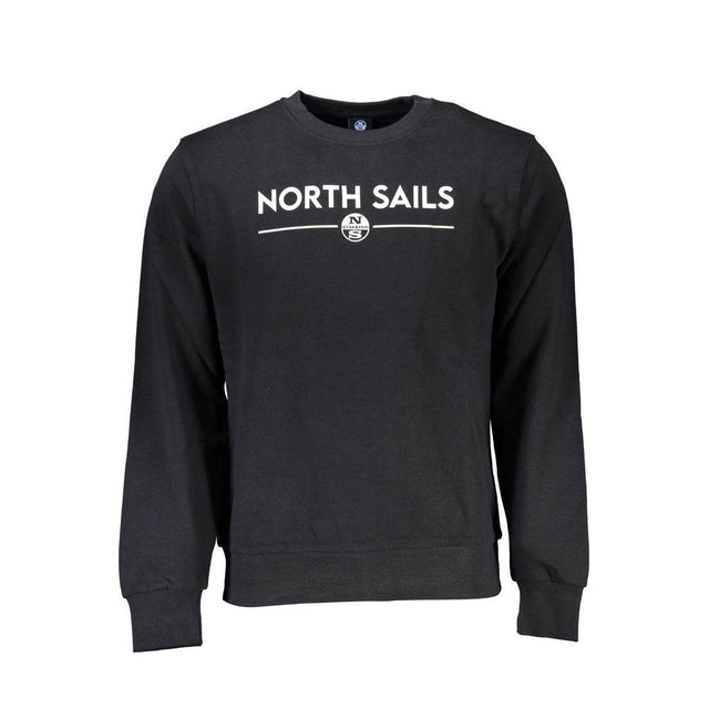 North Sails Black Cotton Men Sweater - Hilstor