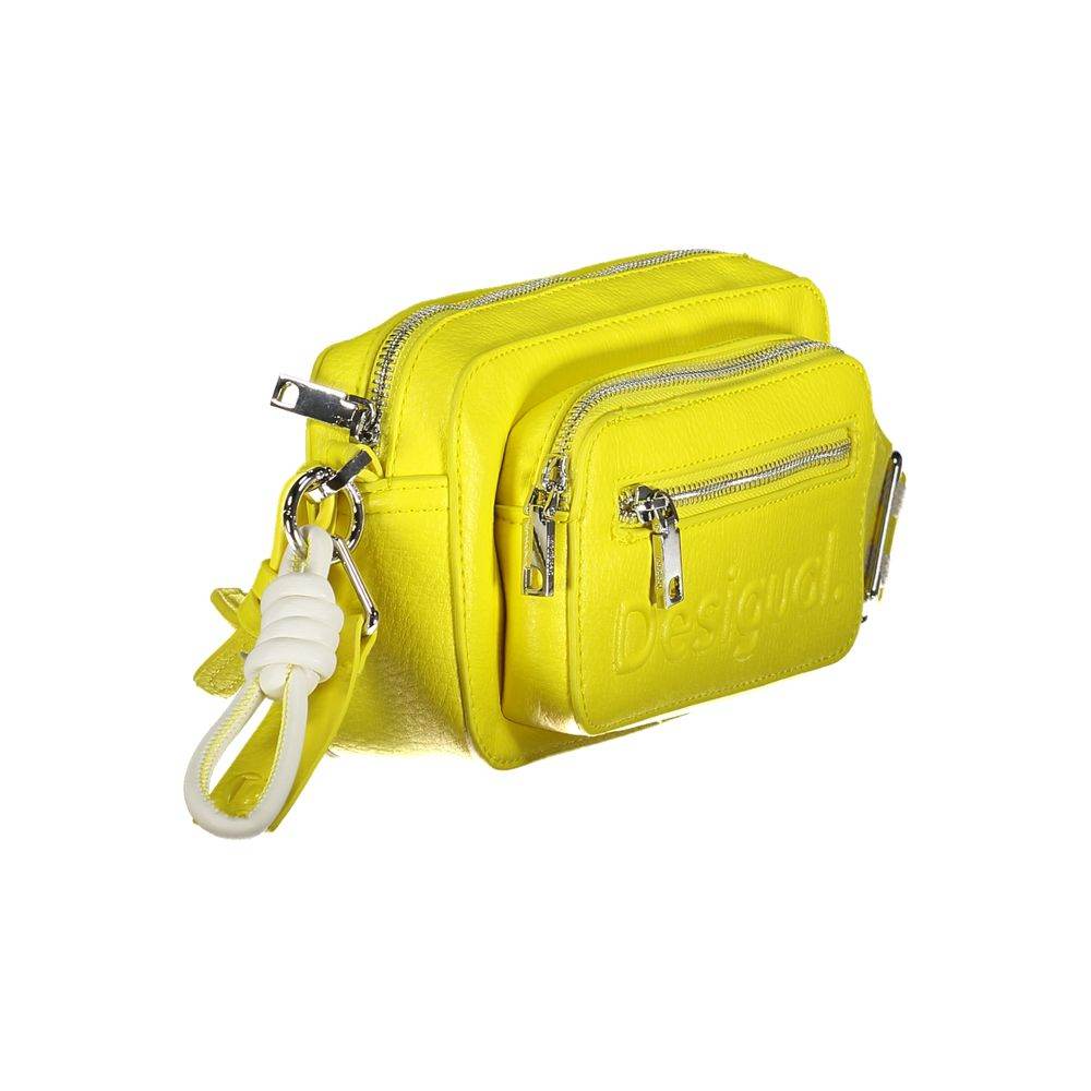 Desigual Yellow Polyethylene Handbag - Hilstor