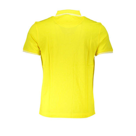 Harmont & Blaine Elegant Yellow Cotton Polo with Contrast Details - Hilstor