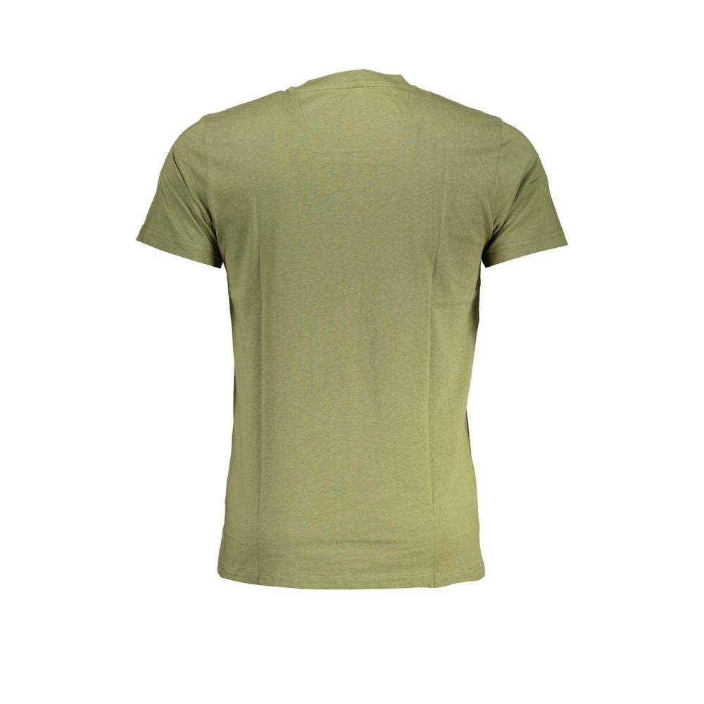 Cavalli Class Green Cotton T-Shirt - Hilstor
