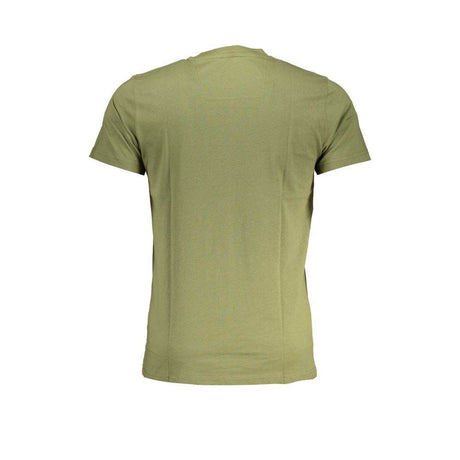 Cavalli Class Green Cotton T-Shirt - Hilstor