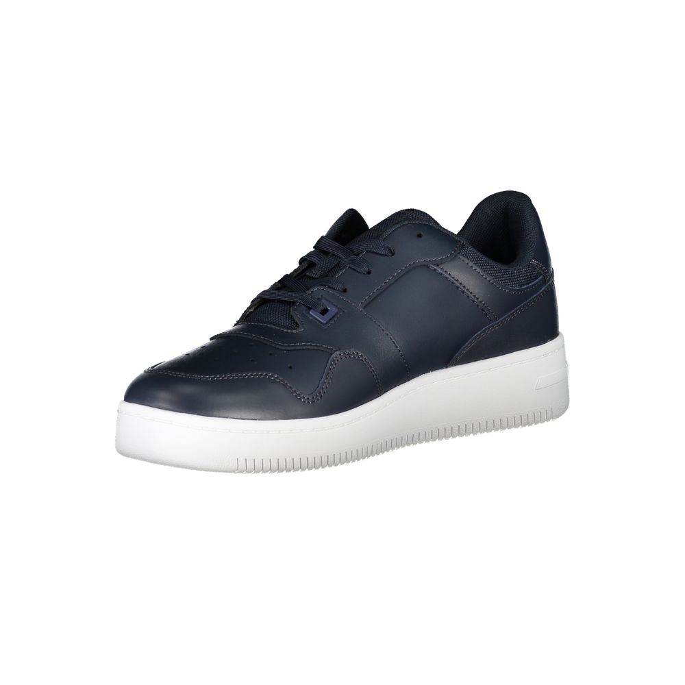 Tommy Hilfiger Blue Contrast Sneakers with Logo Detail - Hilstor