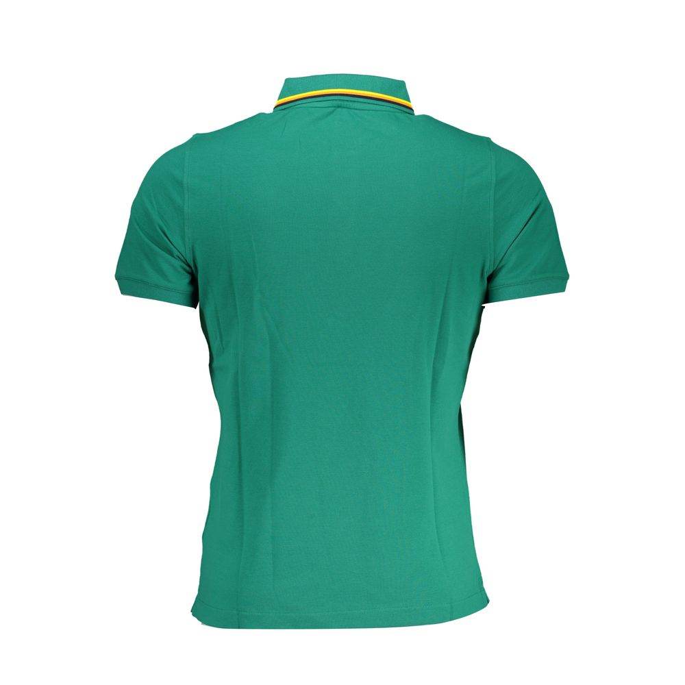 K-WAY Green Cotton Polo Shirt - Hilstor