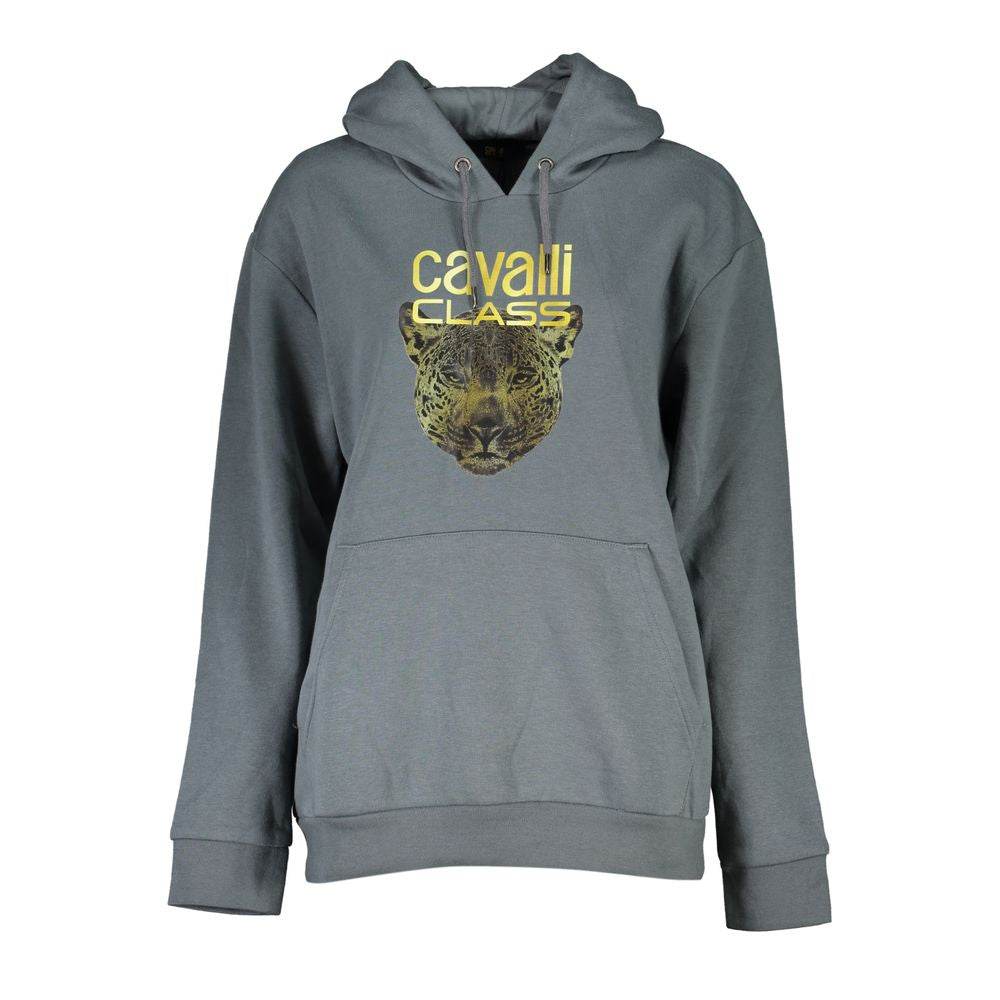 Cavalli Class Gray Cotton Women Sweater - Hilstor