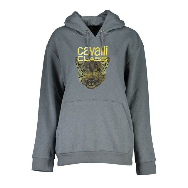 Cavalli Class Gray Cotton Women Sweater - Hilstor